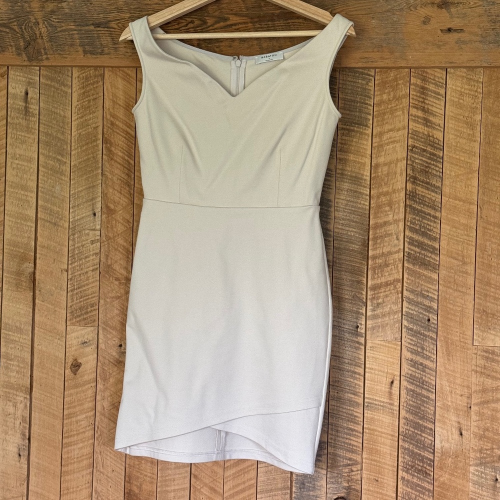 Babaton V Neck & Hem Dress EUC